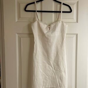 Solemio Cream Slip Dress